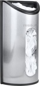 img 4 attached to 🛍️ Frigidaire Пластиковый держатель и диспенсер для пакетов - удобный органайзер и хранилище для пластиковых пакетов из продуктового магазина, предназначенное для монтажа на стену.