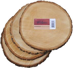 img 4 attached to 🪵 Basswood Round Unsanded 4-Pack: 7-9 inch Diameter x 1 inch Thickness for Crafts and DIY Projects
