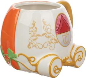img 2 attached to 🎃 Ceramic Mug with Cinderella Pumpkin Sculpture