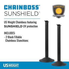 img 3 attached to 🚧 US Weight ChainBoss Outdoor Stanchion for Optimal Occupational Health & Safety