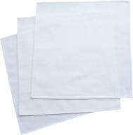 organic cotton white men's handkerchiefs - enhanced seo logo