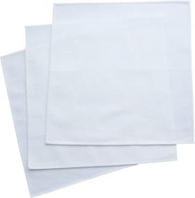 img 4 attached to Organic Cotton White Men's Handkerchiefs - Enhanced SEO