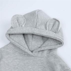 img 3 attached to Brushed Sweatsuit Pullover Tracksuit Sweatshirt