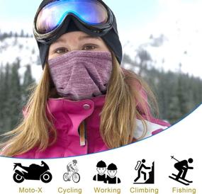 img 1 attached to YOSUNPING Thermal Weather Snowboard Snowmobiling Women's Accessories and Scarves & Wraps