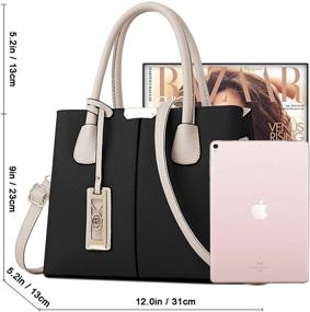 img 1 attached to COCIFER Satchel Handbags: Stylish Shoulder Messenger for Women with Wallets - Perfect Tote for a Complete Look