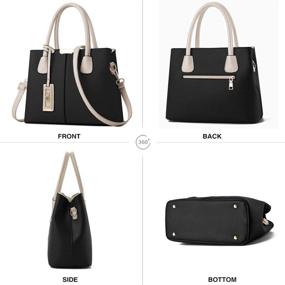 img 3 attached to COCIFER Satchel Handbags: Stylish Shoulder Messenger for Women with Wallets - Perfect Tote for a Complete Look