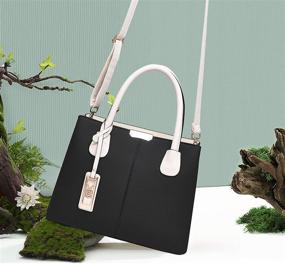 img 2 attached to COCIFER Satchel Handbags: Stylish Shoulder Messenger for Women with Wallets - Perfect Tote for a Complete Look