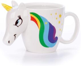 img 3 attached to 🦄 Enchanting Rainbow Unicorn Mug with Color Changing Magic