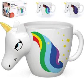 img 4 attached to 🦄 Enchanting Rainbow Unicorn Mug with Color Changing Magic