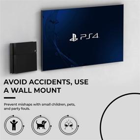 img 2 attached to 🖥️ Black PS4 Wall Mount & TV Back Mount - HumanCentric (Patent Pending)