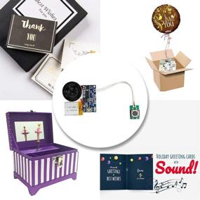 img 1 attached to 🎵 Versatile MP3 Recordable PCB Sound Module for Crafts - USB Downloadable, Press-Button Control, Speaker & Lithium Battery Included!