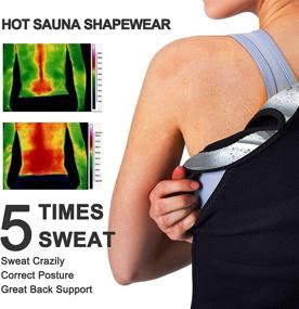 img 1 attached to 🔥 Junlan Sauna Suit for Women: Enhance Your Sweat & Slim Down with Heat Trapping Vest & Sweat Workout Tank Tops