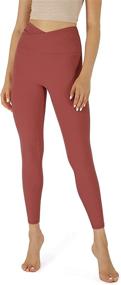 img 4 attached to ODODOS Leggings Pockets Non See Athletic Sports & Fitness for Other Sports