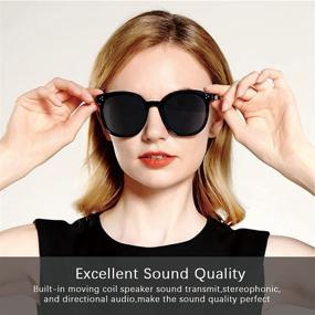 img 3 attached to Bluetooth Sunglasses Protection Polarized Headphones
