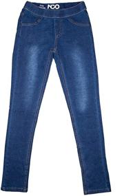 img 4 attached to Stylish and Comfy: NCO Girls 👧 Kid Denim Jeggings - Must-Have for Fashionable Youngsters!