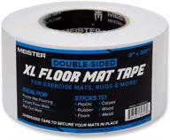 🔒 secure your exercise mats & rugs with meister double-sided xl floor mat tape logo