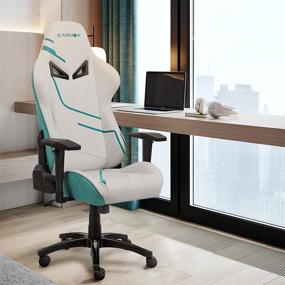 img 3 attached to 🪑 Ultimate Comfort and Style: KARNOX Genie Gaming Chair with Lumbar Support – Perfect Office Chair and Ergonomic Recliner for Teens, Green