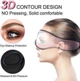 img 1 attached to 🎧 MUSICOZY Bluetooth Sleep Headband - Comfortable 3D Sleeping Headphones, Wireless Music Eye Mask Sleep Earbuds for Side Sleepers Women Office Air Travel - Cool Tech Gadgets Unique Gifts in Pink