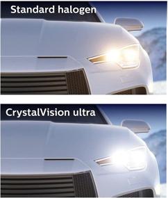 img 2 attached to 💡 Upgrade Bright White Headlight Bulb, 2 Pack - Philips 9006 CrystalVision Ultra