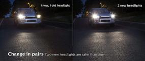 img 1 attached to 💡 Upgrade Bright White Headlight Bulb, 2 Pack - Philips 9006 CrystalVision Ultra