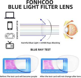 img 2 attached to 👓 Round TR90 Frame Transparent Blue Light Blocking Glasses - Fashionable Eyewear for Women and Men with Anti-UV Blu-Ray & Computer Protection