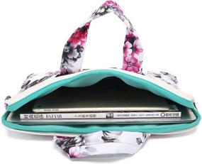 img 2 attached to Canvaslove Chrysanthemum Waterproof Laptop Shoulder Messenger Case Sleeve Bag For IPad 12