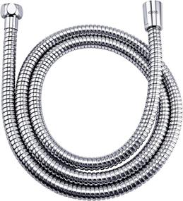 img 4 attached to 🚿 Klabb Stainless Steel Shower Hose: 96 Inches Chrome Handheld Shower Head Hose with Brass Insert & Nut – Top-Quality and Long-Lasting