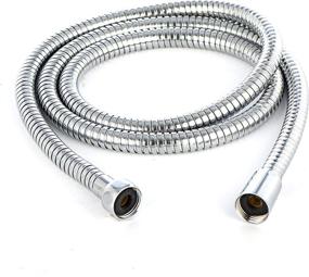 img 3 attached to 🚿 Klabb Stainless Steel Shower Hose: 96 Inches Chrome Handheld Shower Head Hose with Brass Insert & Nut – Top-Quality and Long-Lasting