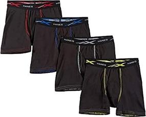 img 1 attached to Детские шорты Hanes X-Temp Boxer, различная одежда для мальчиков.