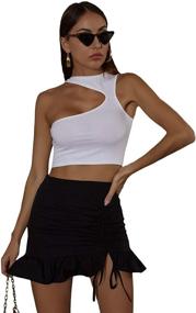 img 1 attached to SheIn Womens Waist Ruffle Split Women's Clothing