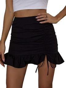 img 2 attached to SheIn Womens Waist Ruffle Split Women's Clothing