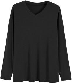 img 2 attached to Latuza Bamboo Viscose Sleeves 👔 Pajamas: Comfortable Men's Sleep & Lounge Attire