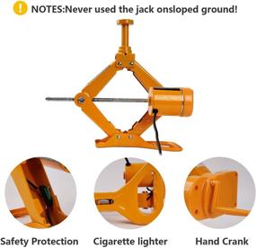 img 2 attached to Simpleout Electric Car Jack Kit - Electric Trailer Jack Stands 3 Ton Floor Jack Cars And Truck Scissor Jack Lift Car Emergency Kit