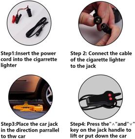 img 1 attached to Simpleout Electric Car Jack Kit - Electric Trailer Jack Stands 3 Ton Floor Jack Cars And Truck Scissor Jack Lift Car Emergency Kit