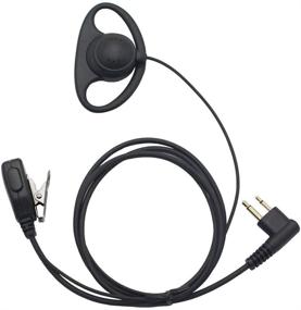 img 3 attached to 🎧 5 Pack Karier 2Pin D Shape Earpiece Headset PTT for Motorola 2-Pin Two Way Radios - CLS1410, CLS1110, CP200, CP185, CP040, CP1200, GP300, GP2000, GP88, GP3188 Radio-Compatible