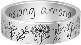 img 4 attached to Wildflowers Sterling Engraved Wedding Personalized