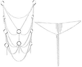 img 1 attached to Trendy Womens Cross Chain Lingerie Women's Jewelry in Body Jewelry