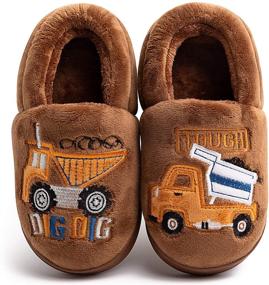 img 1 attached to 🐻 Cozy and Adorable Animal Fluffy Slippers for Toddler Boys and Girls - Perfect Winter Indoor Shoes!