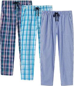 img 4 attached to 🌙 MoFiz Bottoms Classic Nightwear: Premium Comfort in Lightweight Design