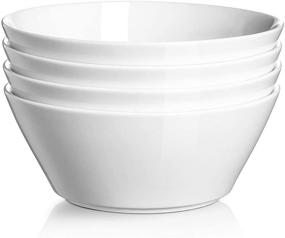 img 4 attached to 🍲 DOWAN Bowls - Porcelain Cereal Shape