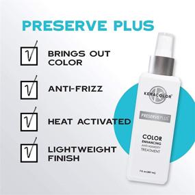 img 2 attached to 🎨 Keracolor Preserve Plus Color Enhancing Anti-Humidity Treatment | Frizz Prevention, Heat Protectant | 7 fl. oz.
