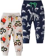 🦖 dinosaur embroidery sweatpants for boys 3-8 years - leexiang boys' clothing and pants logo