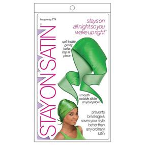 img 4 attached to Sleek and Stylish Satin Tie Up Wrap: Assorted Colors, 1-Pack