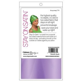 img 3 attached to Sleek and Stylish Satin Tie Up Wrap: Assorted Colors, 1-Pack