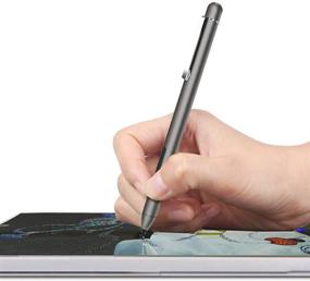 img 3 attached to 🖊️ Advanced Active Pen for HP Pavilion, Envy, and Spectre x360 Series (Grey)