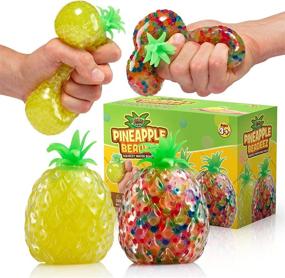 img 4 attached to 🍍 Pineapple Tropical Colorful Plaything by YoYa Toys