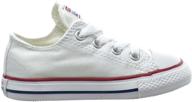 converse chuck taylor all star ox toddler shoes - optical white 7j256: perfect footwear for little ones logo
