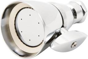 img 4 attached to 💦 Enhance Your Shower Experience with Body Moods Solid Brass Adjustable Fixed Shower Head - 2 Spray Settings, Chrome