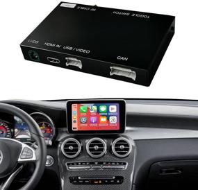 img 4 attached to 🚗 Wireless Carplay Retrofit Kit Decoder for Mercedes Benz NTG5.0 C Class W205 GLC 2015-2018 Year Car, Enhanced with Wireless Android Auto, Mirrorlink, Reverse Camera Support