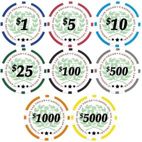 img 1 attached to Light Casino Poker Chips Denominations